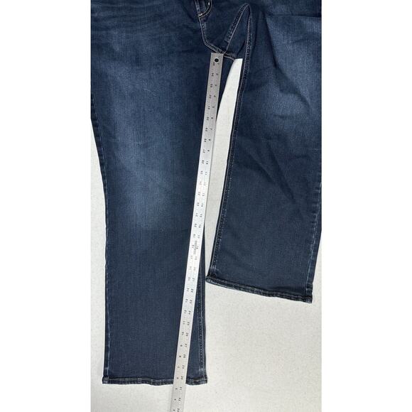 Silver Jeans Womens 24W Elyse Slim Boot Cut Relaxed Blue Denim CowboyWestern EUC - Picture 12 of 14